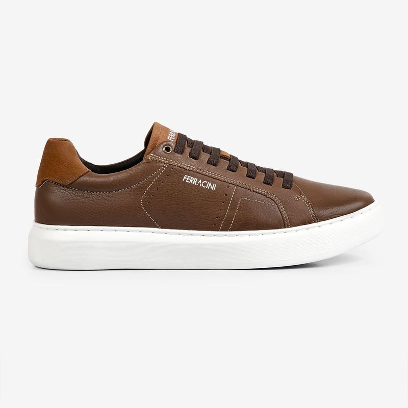 Sapatênis Masculino Em Couro Ferracini 7316-683e