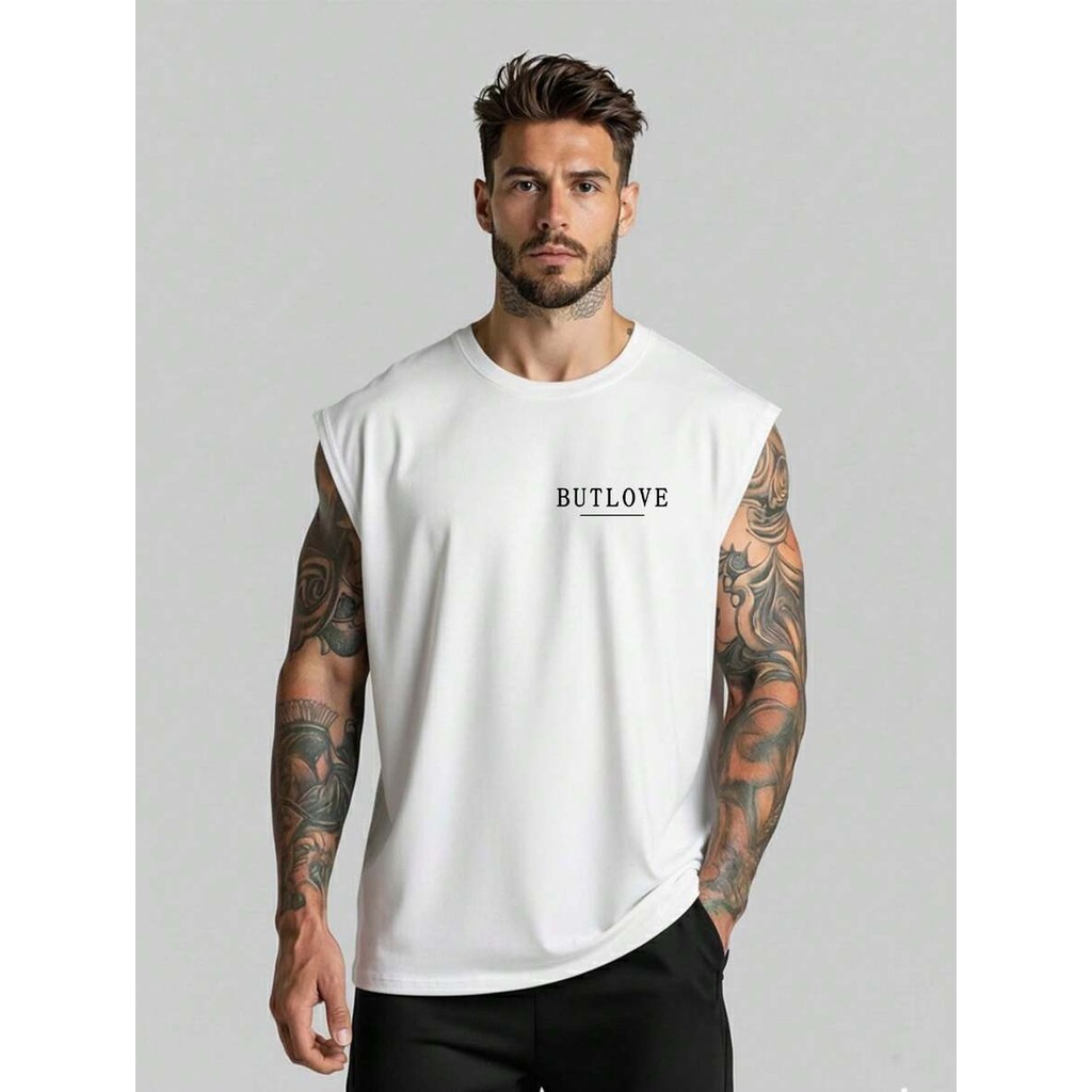 Camiseta Regata Oversized Estampada Frases Camisa Cavada Unissex Camiseta Larga Algodão Masculina Feminina