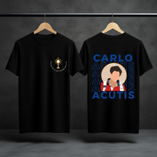 Camiseta Católica Santo São Carlo Acutis Blusa 100% Algodão Lançamento Religioso em Oferta na Shopee