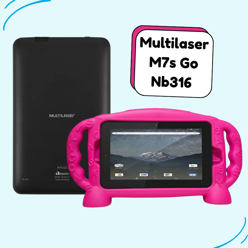 Capa P/tablet Compatível Multilaser M7s Go Nb316 7 Polegadas Modelo Universal