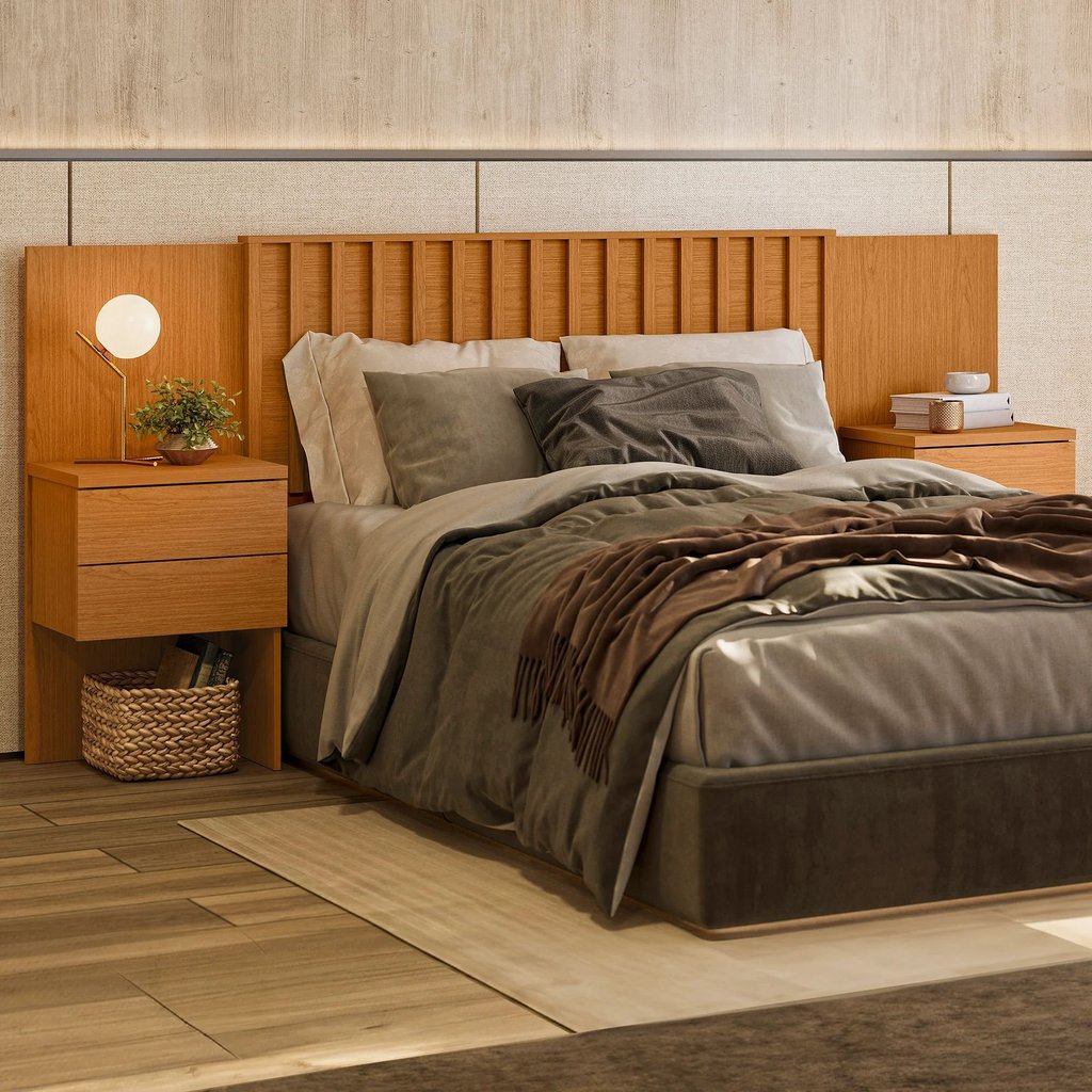 Cabeceira Extensiva para Cama Casal/queen/king Olinda Cinamomo em Oferta na Shopee