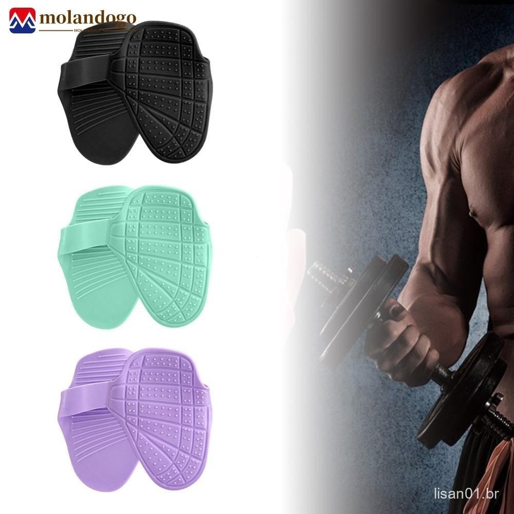 1 Par De Protetores De Palma De Silicone Esportivos , Luvas De Treinamento Antiderrapantes E , Equipamento De