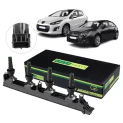Bobina De Ignição Citroën C4 2.0 16V/ Peugeot 307 308 407 408 2.0 16V - Vários Anos/Modelos