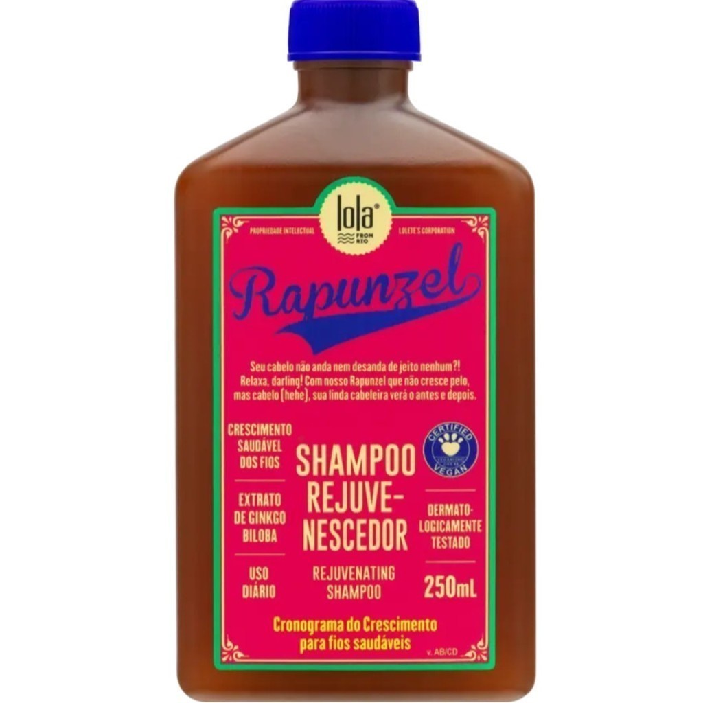 Shampoo de Crescimento 250ml Rapunzel - Lola Cosmetics