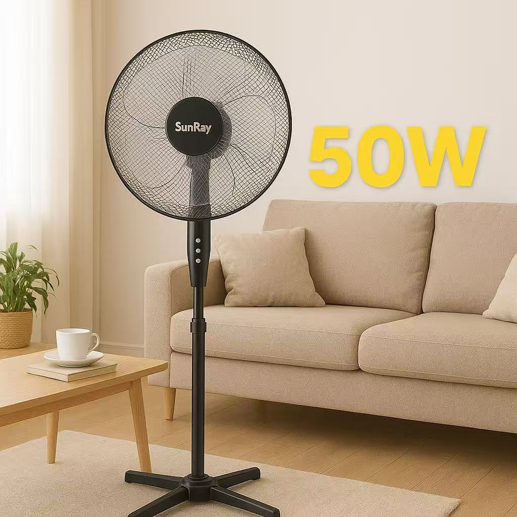 Ventilador de Coluna SunRays - Mais Conforto p/ Sua Casa | 3 Velocidades + Turbo em Oferta na Shopee