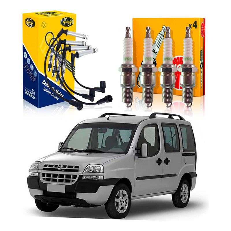 Kit Vela Ngk Cabo Doblo 1.8 8v 2004 A 2008 em Oferta na Shopee