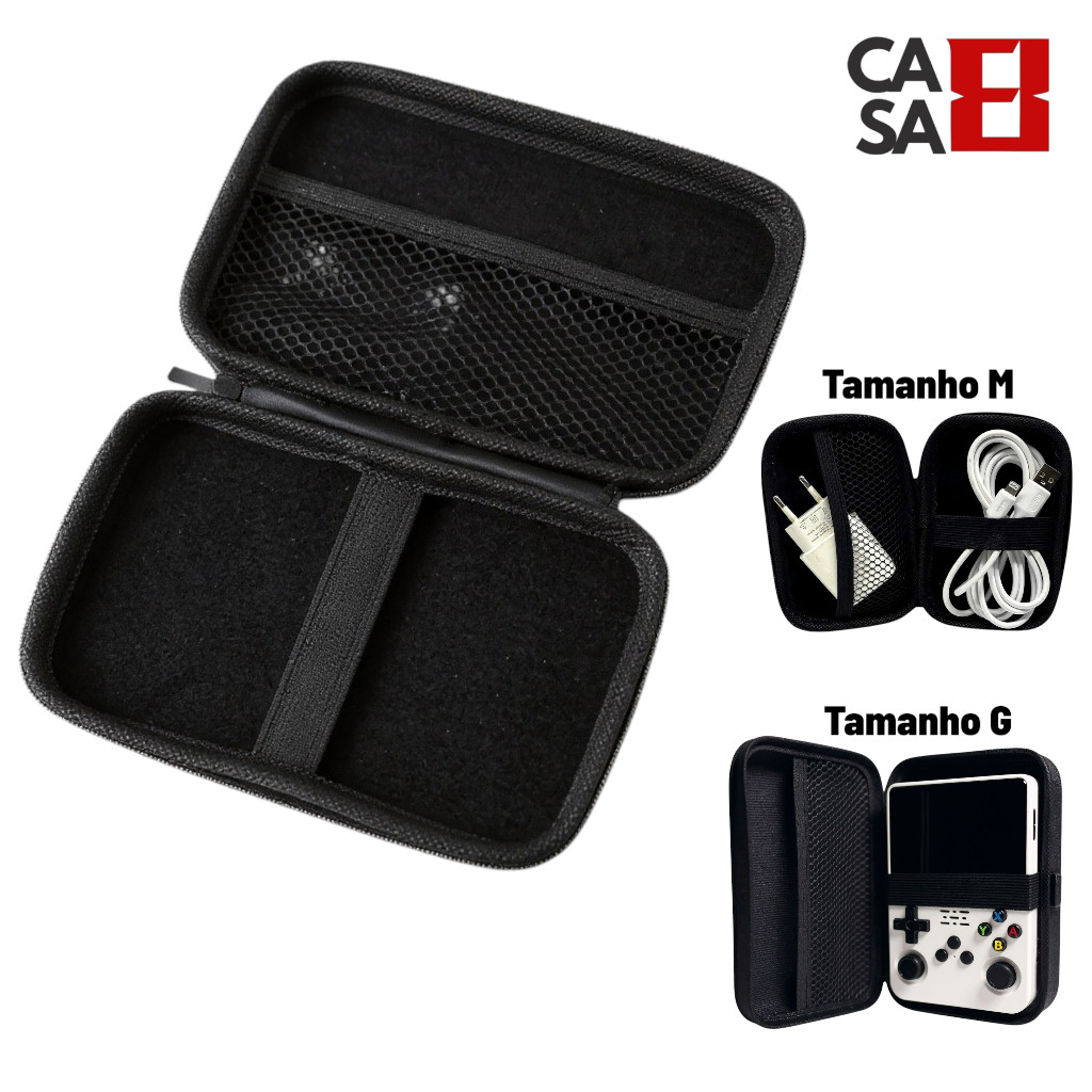 Case Estojo Organizador De Couro Sintético Case P/Organizar Acessórios Pendrive/Fone/acessórios em Oferta na Shopee