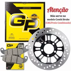 Disco de Freio Dianteiro Cg 150 Titan / Cg 150 Fan / Cg 160 Titan Abs + Pastilhas