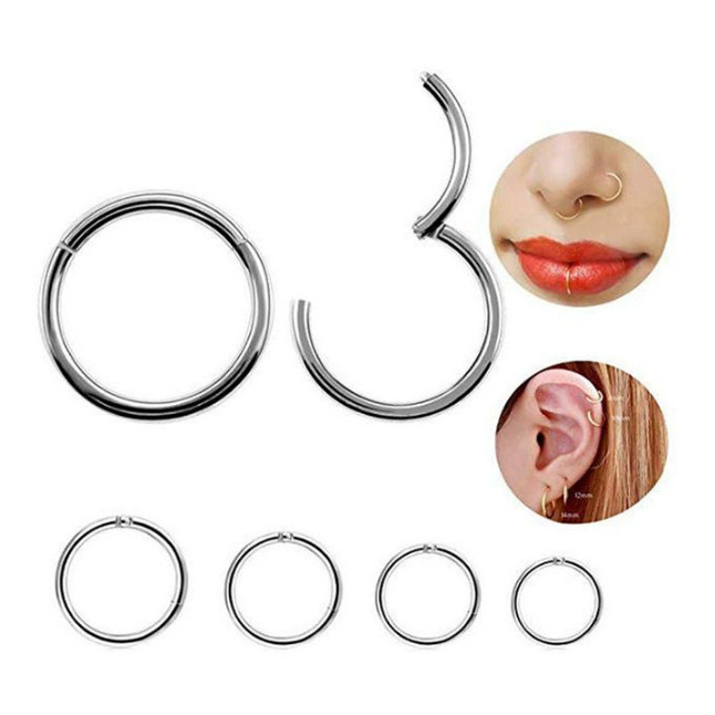 Kit 1 Ate 12 Unidades Piercing Argola Segmento Articulado Aço cirugico Nariz/helix/ Septril Kit 1 Ate 12 Unidades Piercing Argola Segmento Articulado Aço cirugico Nariz/helix/ Septril