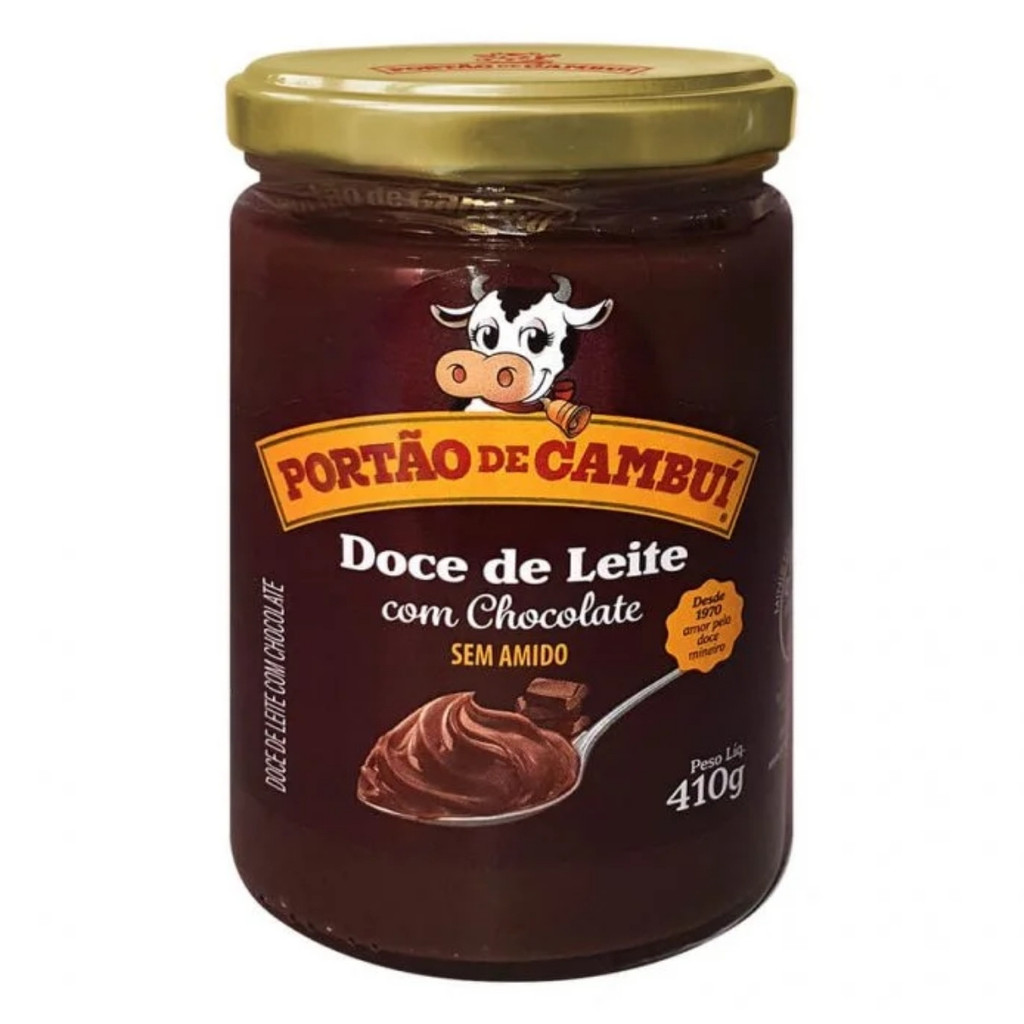 Doce De Leite Com Chocolate Pastoso Pote De 410g Portão De Cambui