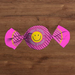 Papel Trufa 14,5x15,5cm - Sorriso Vermelho - 100 unidades - Cromus - Rizzo