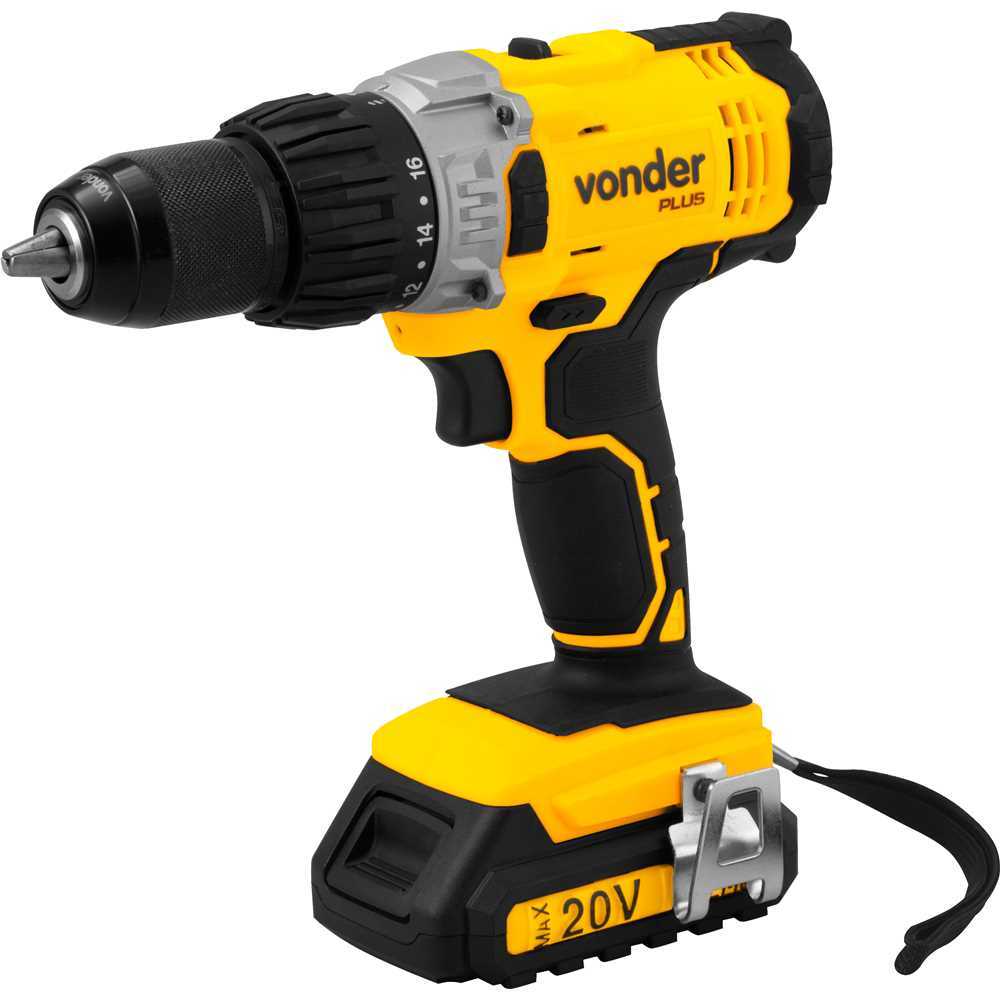 Parafusadeira Furadeira PFV 200I de Impacto Vonder A Bateria 20V Com Carregador Bivolt
