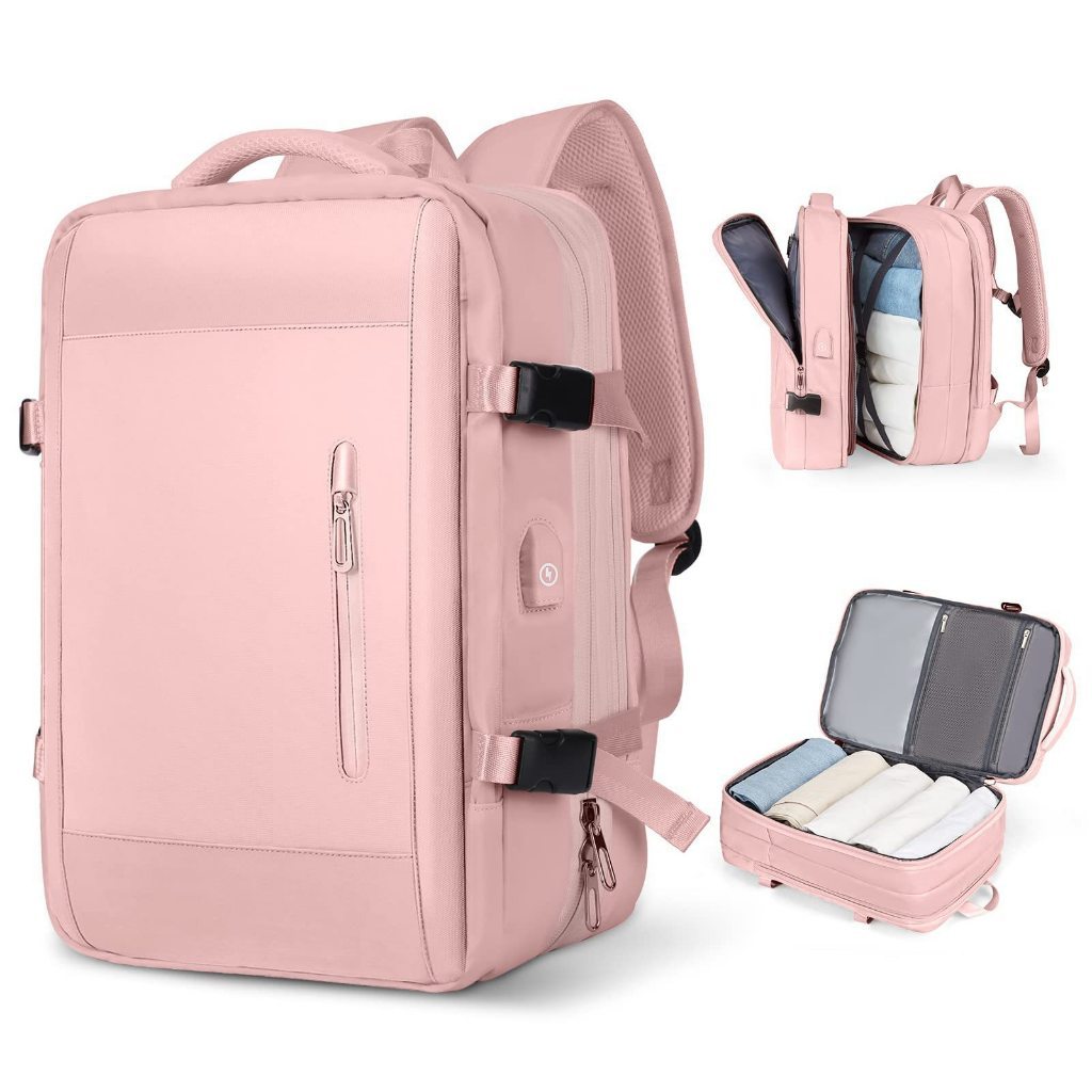 Mochila de viagem para Laptop, escola de viagem, caderno administrativo à prova d'água, armazenamento de tênis à prova d