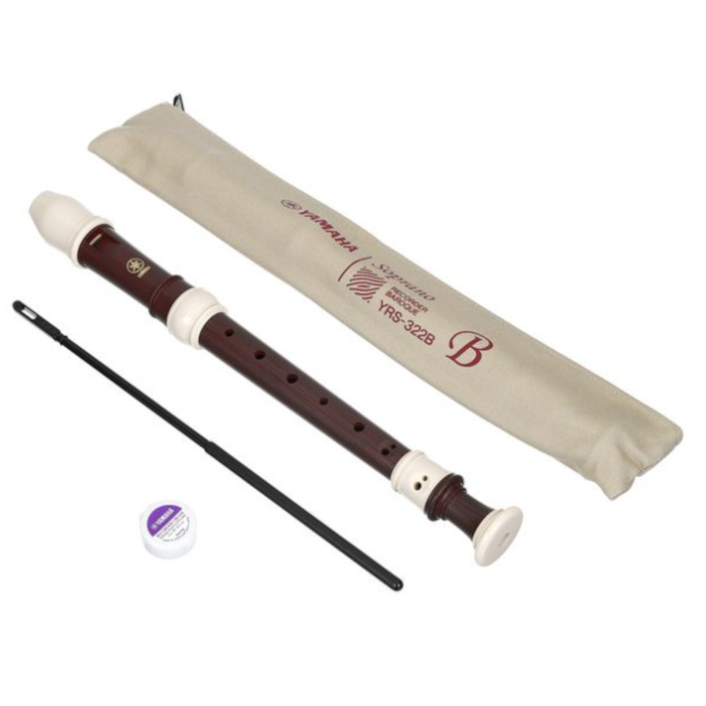 Flauta Doce Soprano Barroca Yamaha YRS-322B