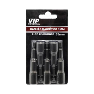 Jogo com 5 Bits Sextavado Canhão Longo Magnético 8mm" Encaixe 14" VIP em Oferta na Shopee