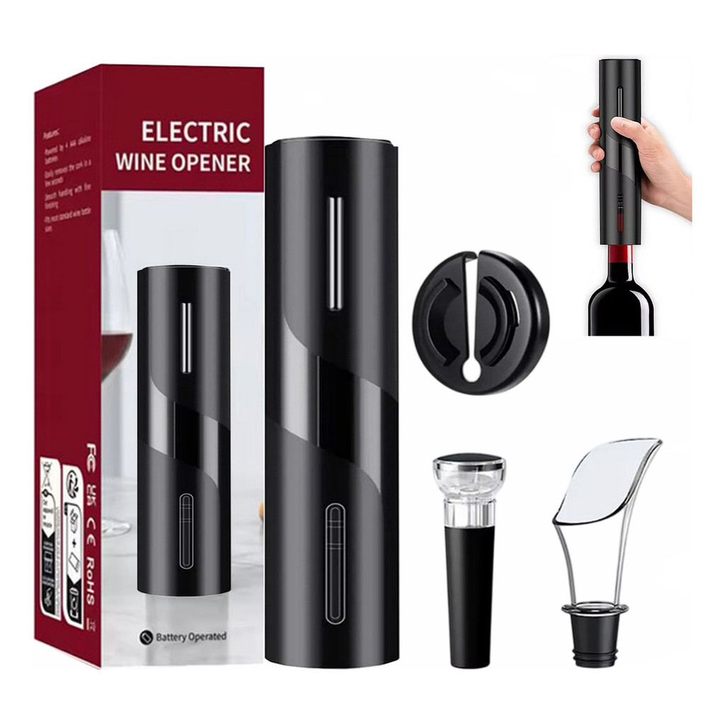 Abridor De Vinho Elétrico Saca Rolha Automático Garrafas