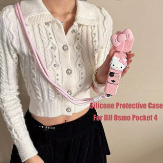 Capa Protetora de Silicone para Câmera DJI Osmo Pocket 4, Tampa de Lente Anti-Risco, Acessórios Pocket4