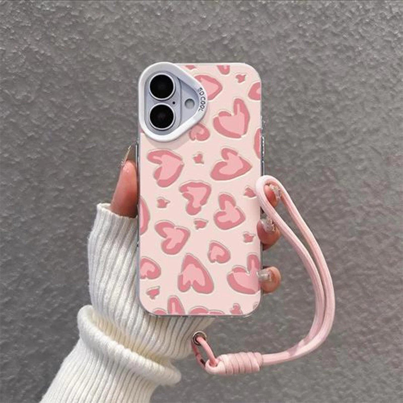 Capa de Padrão de coração para Samsung A05 A05S A15 A25 A35 A54 A55 S20 S21 S23 FE Dura Alta Qualidade À Prova de Queda 