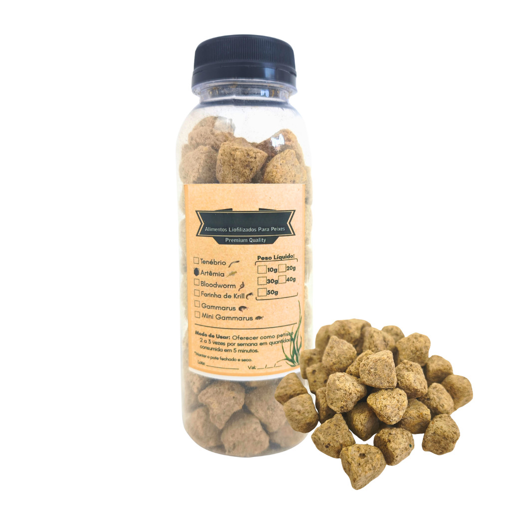 Artemia Liofilizada Premium Alimento Natural Para Peixes