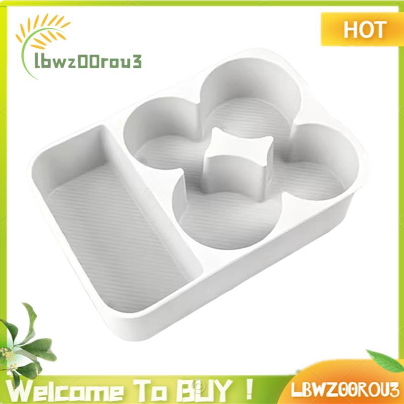 Para Leopardo 8/DENZA B8 2025/26 Caixa De Armazenamento Interior Do Carro Silicone Bandeja Geladeira Reestilo Branco