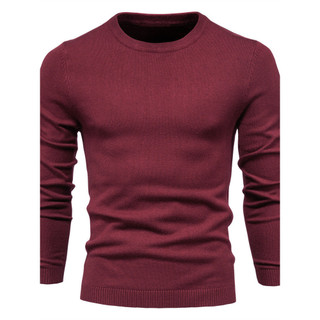 2026 outono inverno novo estilo em torno do pescoço camisola masculina malhas versão coreana magro-ajuste roupa interior