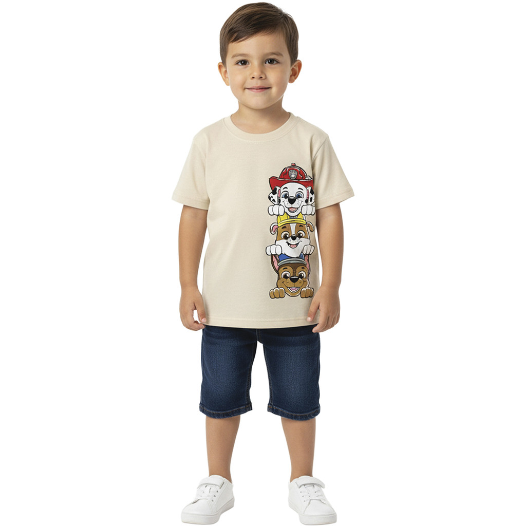 Camiseta Malwee Kids Patrulha Canina Infantil Manga Curta Em Algodão Menino Paw Patrol 1000135415