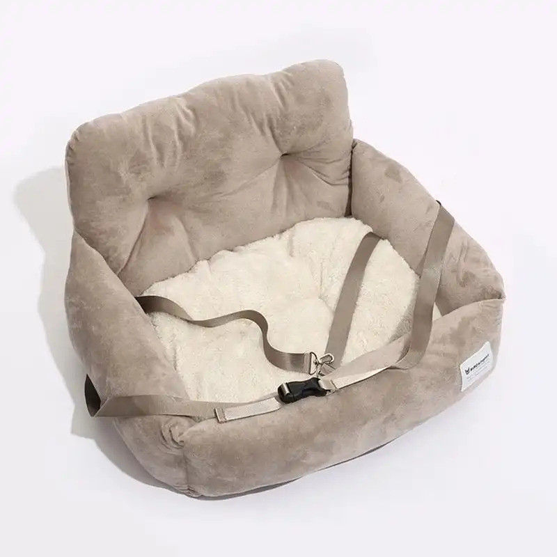 Gift for Pets, Cartoon Design Pet Car Seat, Portable Pet Travel Bed & Pillow for Small Medium Dog & Cat, Pet Supplies,  