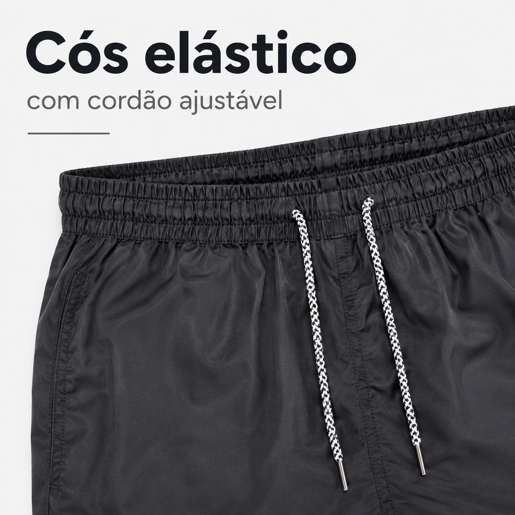 Kit 4 Bermuda Masculina Tactel com Elastano Academia Bolso com Zíper Short Esportivo Praia Alta Qualidade