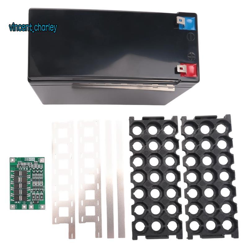 [vincent_c] Suporte De Caixa De Bateria 12V 7Ah Para 18650 3x7 Com Peça Armazenamento Organizador DIY