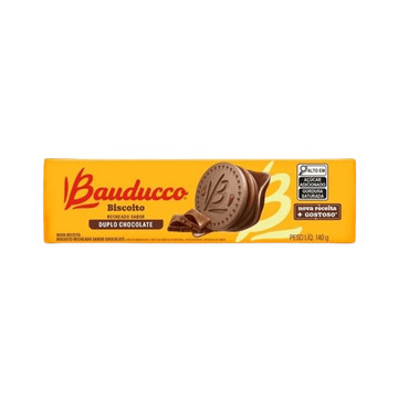 Bauducco Biscoito recheado duplo chocolate 140g