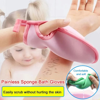 【Ideal Para Bebês】Luvas De Banho De Esponja Sem Dor/Luvas Macias/Banho de Crianças