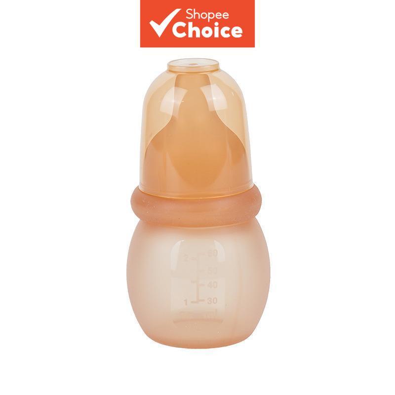 A Mamadeira De Silicone Multiuso De 60ml Para Recém-Nascidos | Leite Materno , Fórmula E Purê Aperto Adequado Viagens