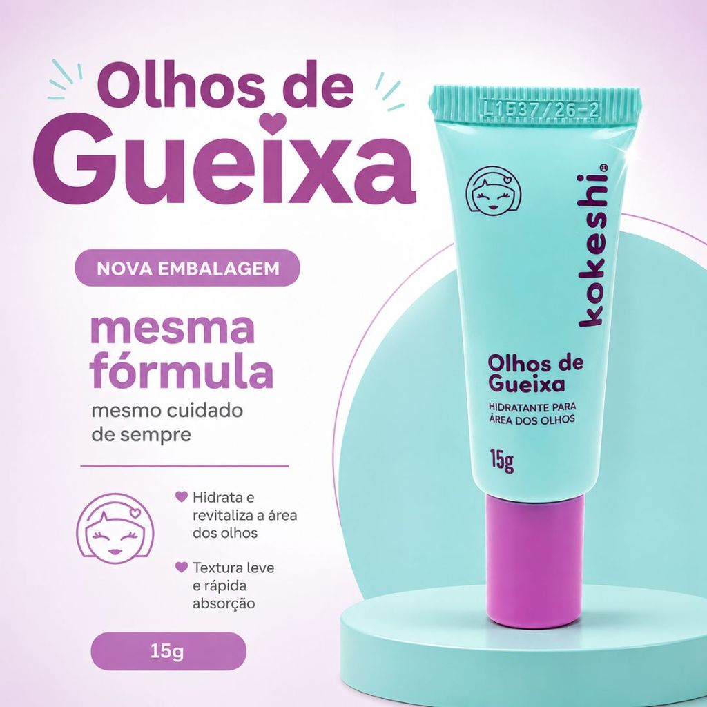 Hidratante Renovador para Area dos Olhos - Olhos de Gueixa Kokeshi