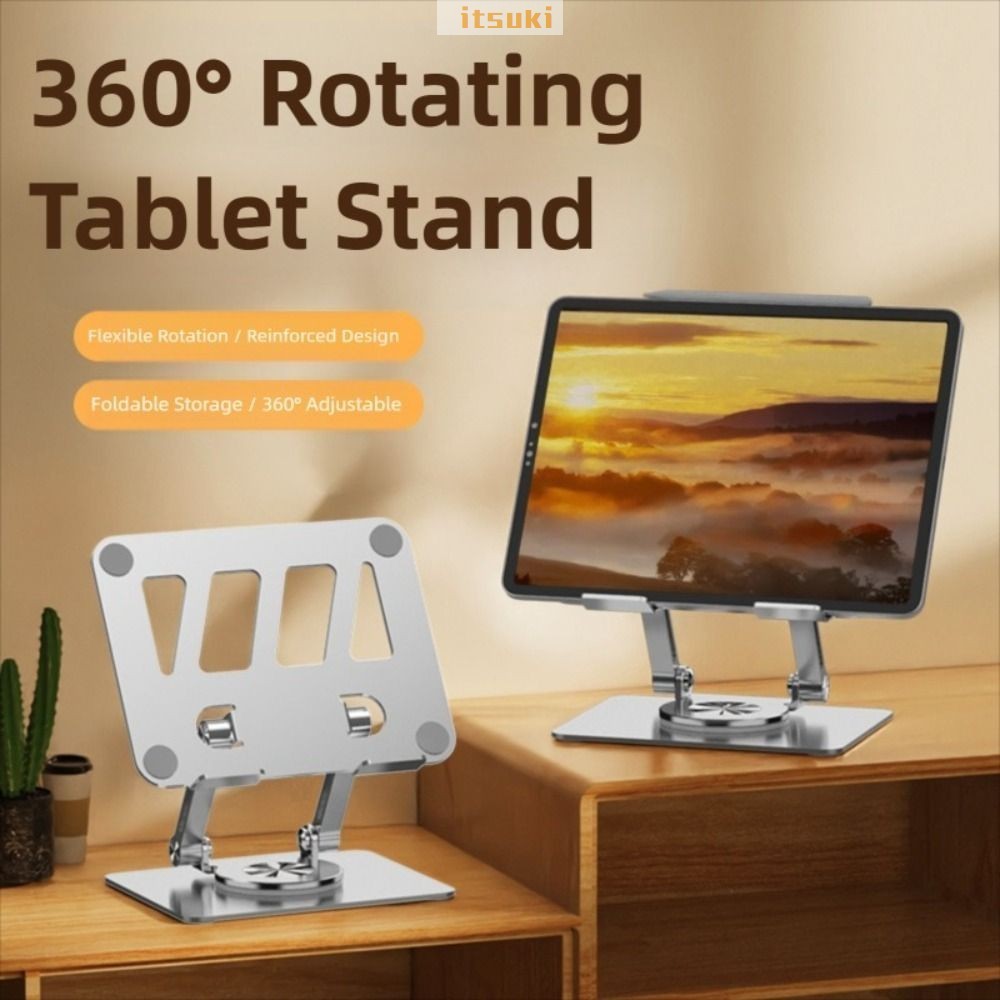 360 ° Suporte Giratório Dobrável Para Tablet-De Metal Ajustável Universal Laptop De 10 A 13 Polegadas