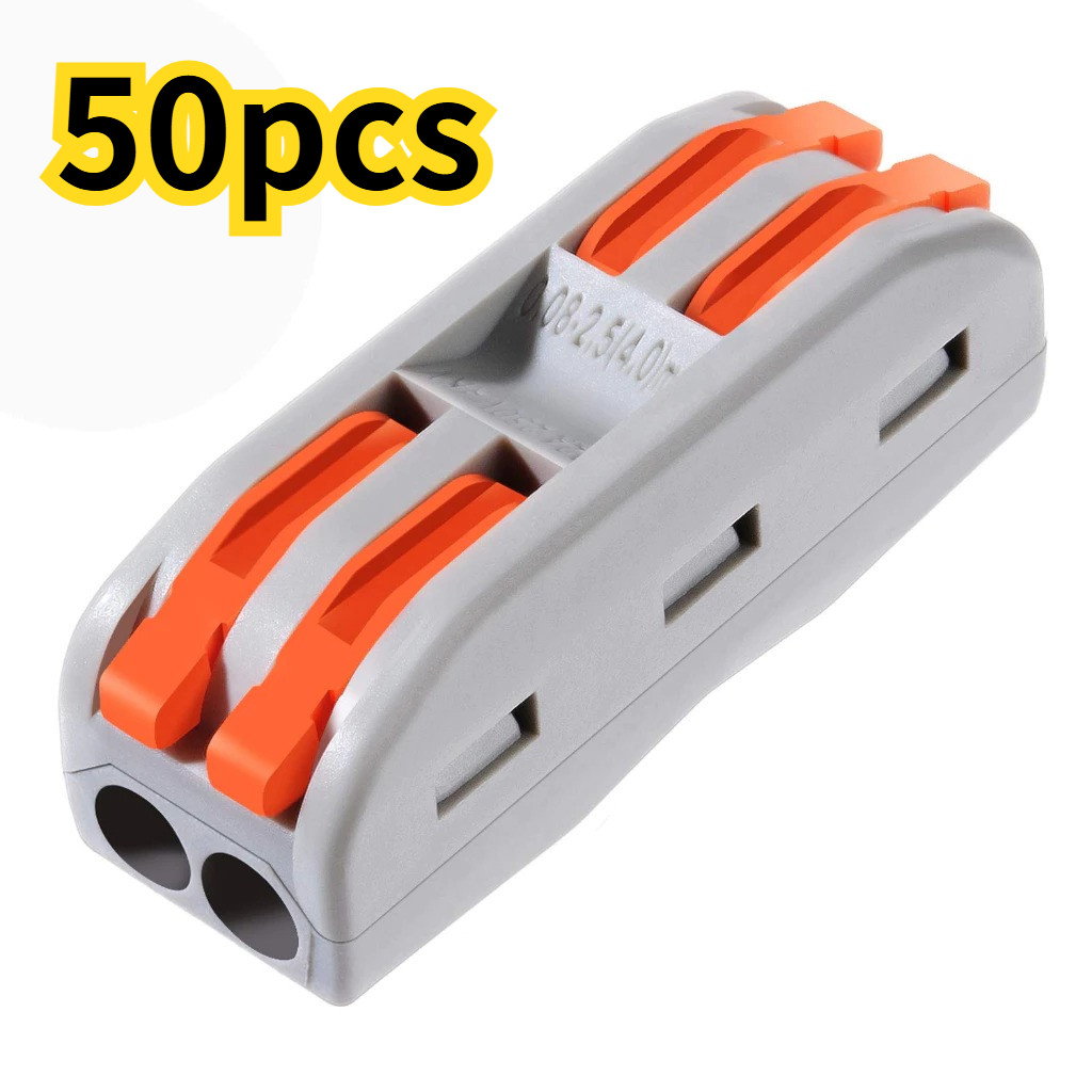 kit 50 un Conector Compacto Elétrico Emenda E Derivação