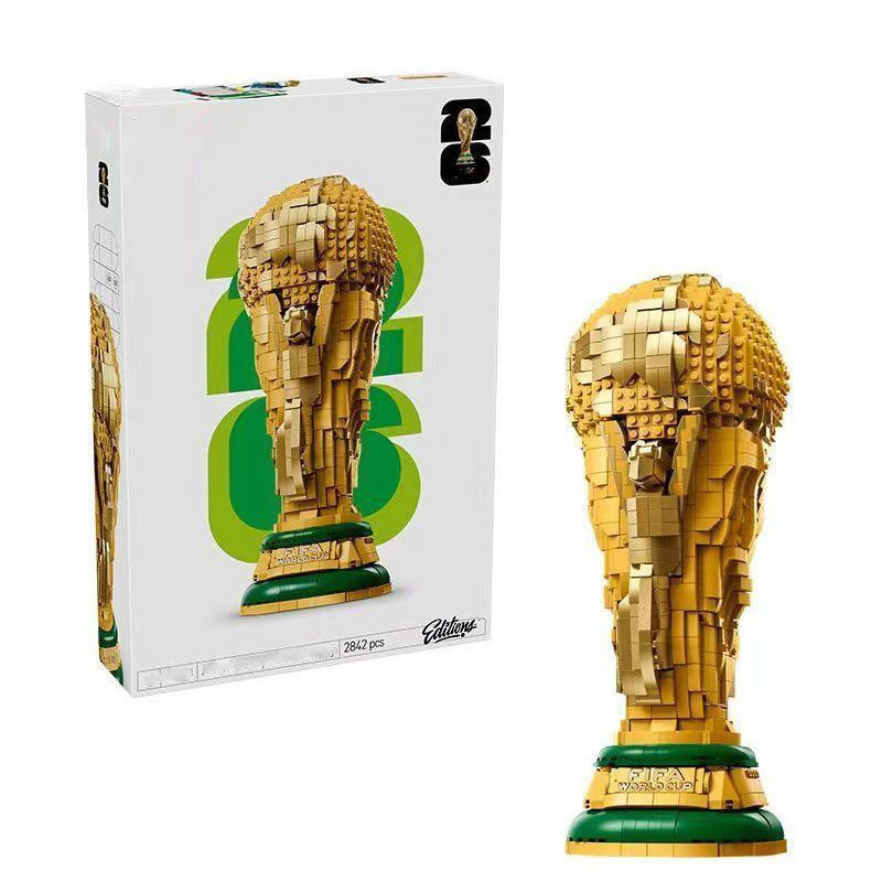 Copa do Mundo de Futebol Internacional Brasil Hercules Cup 43020 Troféu de Futebol Fã Bloco de Construção Brinquedo Pres
