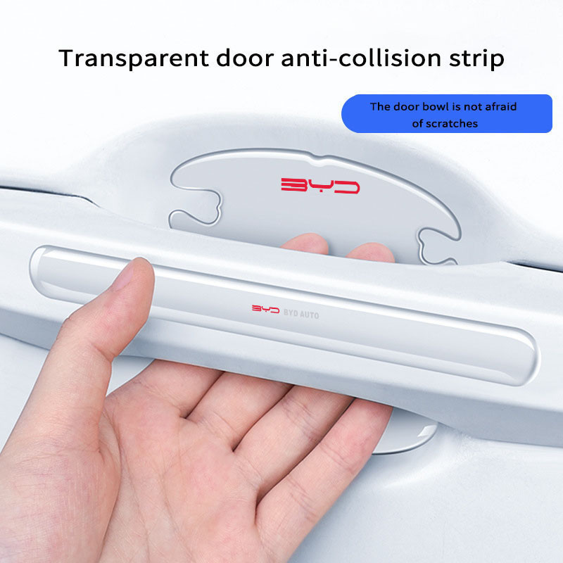 4/8 Pçs BYD Adesivo Protetor Para Maçaneta Da Porta Do Carro BYD Dolphin Mini Seal Song Plus TAN HAN Atto 3 Yuan Plus
