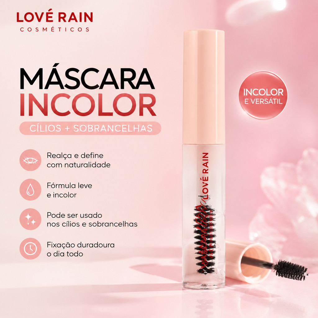 Máscara Incolor Lash  - Love Rain (LR7085)