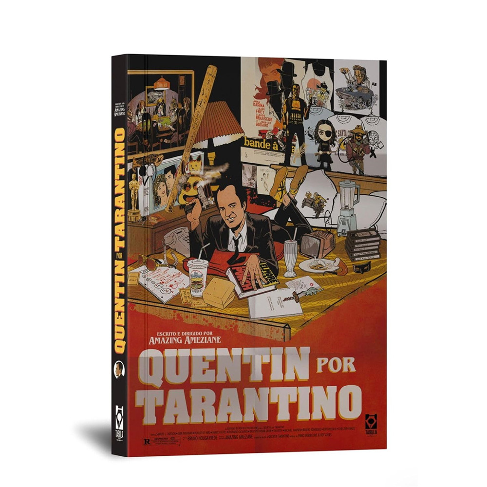 Capa do livro Comic - QUENTIN POR TARANTINO - Novo/Lacrado - Editora Tábula Editora -