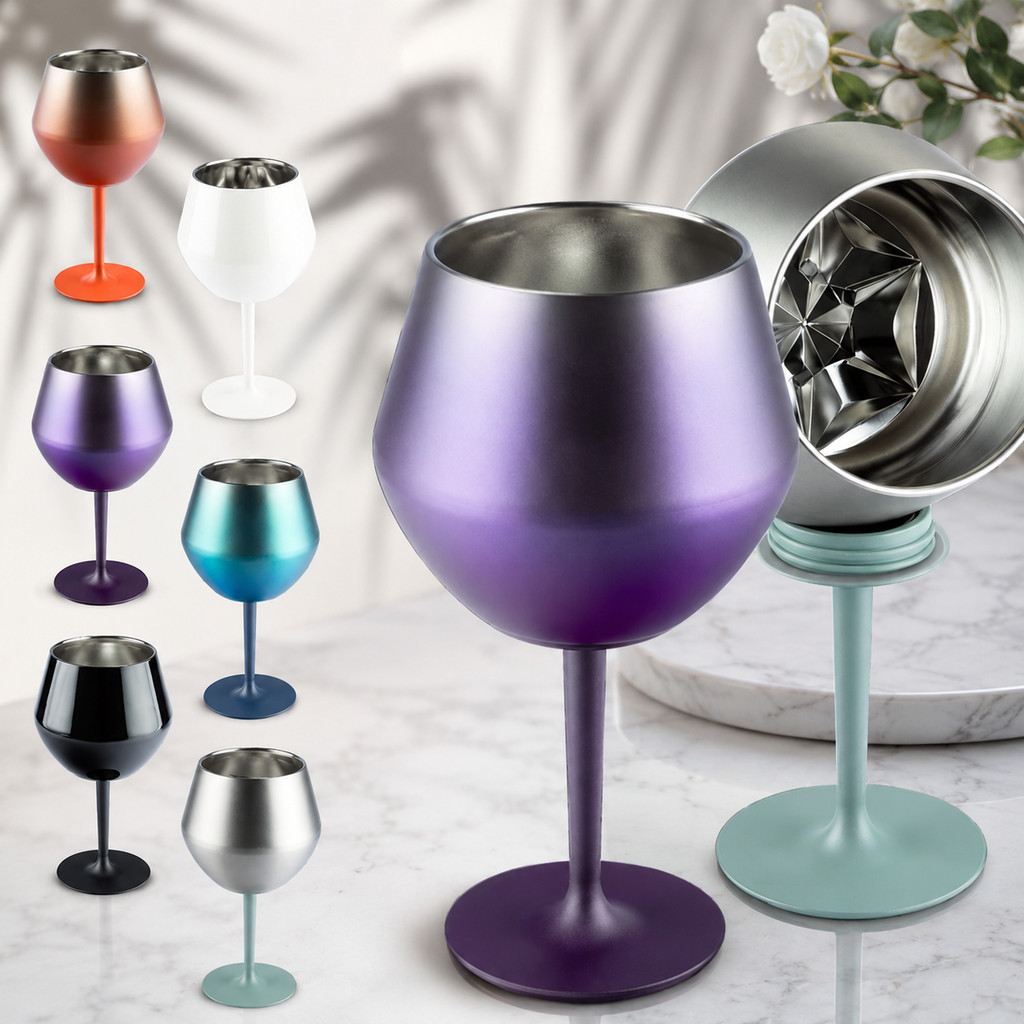 Copo Térmico 2 em 1 Aço Inoxidável 14oz para Gin Vinho Cerveja Drinks e Bebidas