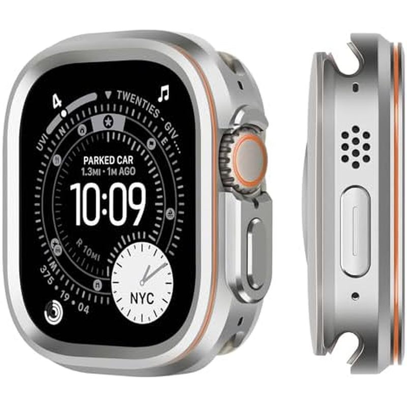 Capa Metálica Compatível Com Apple Watch Ultra 3/2/1 Case 49mm | Bumpe Protetor 