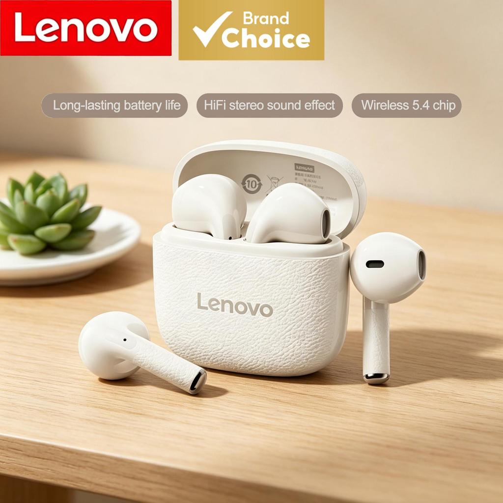 Fones de Ouvido Lenovo EA166 - Verdadeiramente sem fio, fone Bluetooth, uso ultraleve e confortável, carregamento rápido