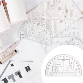 Fwa Multifuncional Mapa Transferidor Ferramenta Medição Portátil Escala Coordenada Topográfica Régua Tran