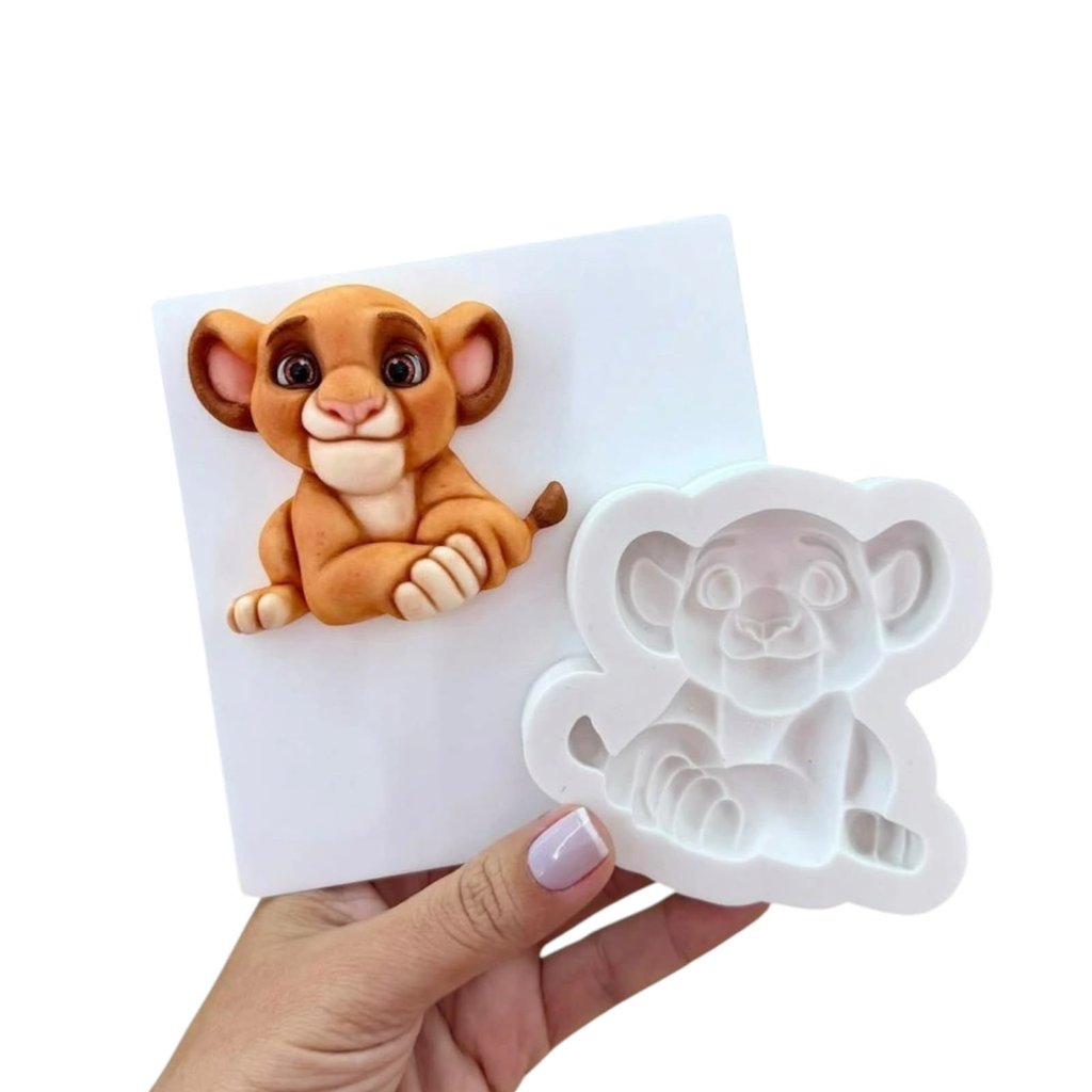 Molde de Silicone Rei Leao Simba para decorar Doces