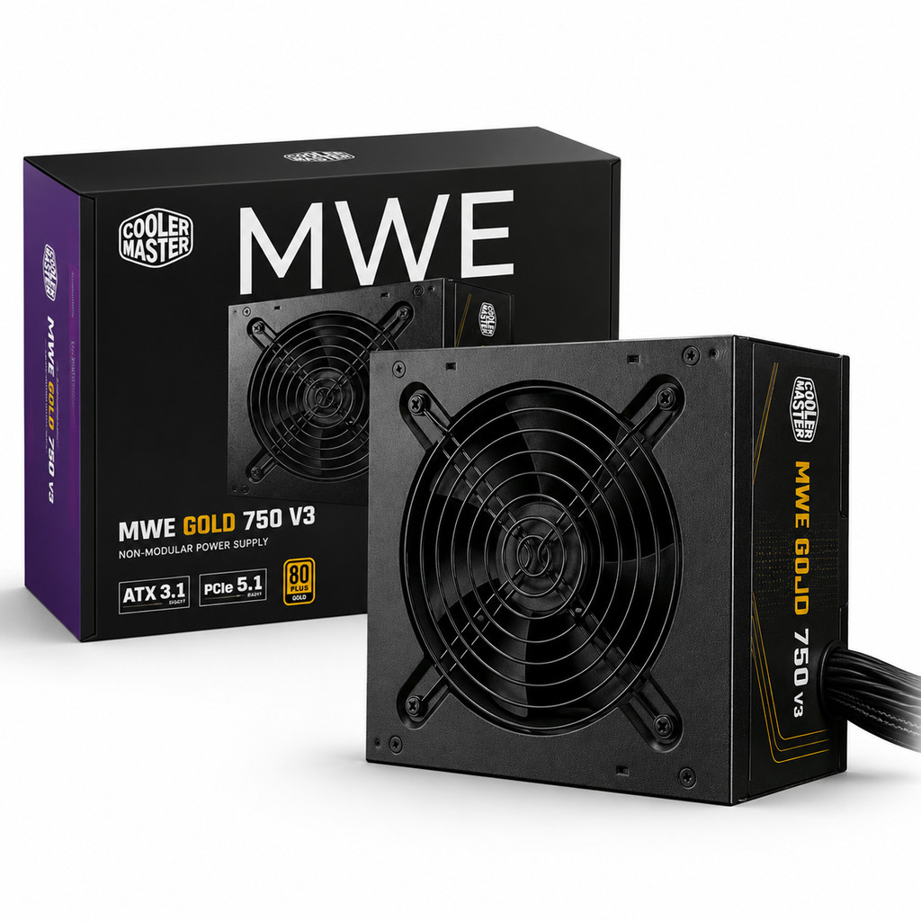 Fonte ATX 3.1 Gamer 750W Reais Cooler Master 80 Plus Gold com Pfc Ativo