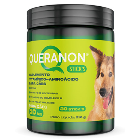 Queranon Sticks 30 Un Suplemento Avert Pele E Pelo Para Cães