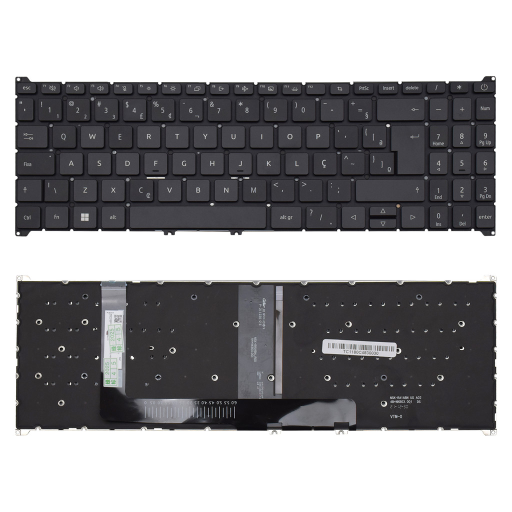 Teclado para Notebook Acer Aspire A315-510P Com Iluminação