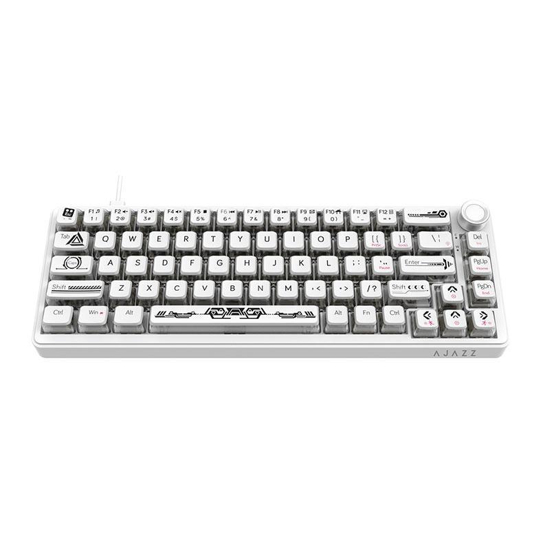 Teclado Mecanico Ajazz AK690, Rainbow, Switch Maillard, Transparent White, AK690-TW — imagem 2 de 2