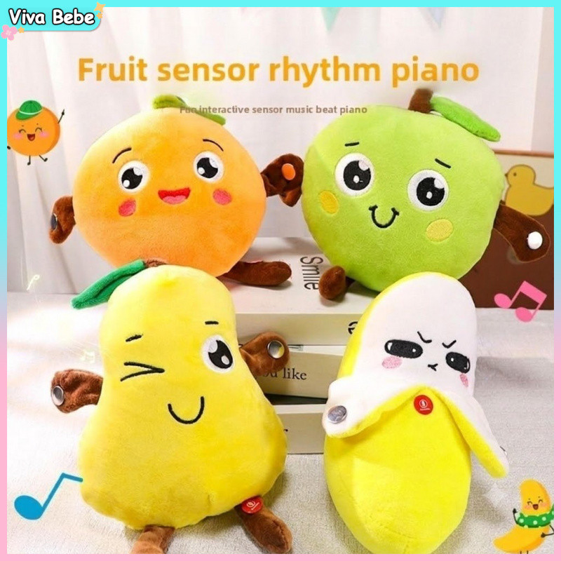 Metrônomo Com Detecção De Frutas , Modo Musical , Fofas , Ritmo Interativo , Brinquedo De Pelúcia