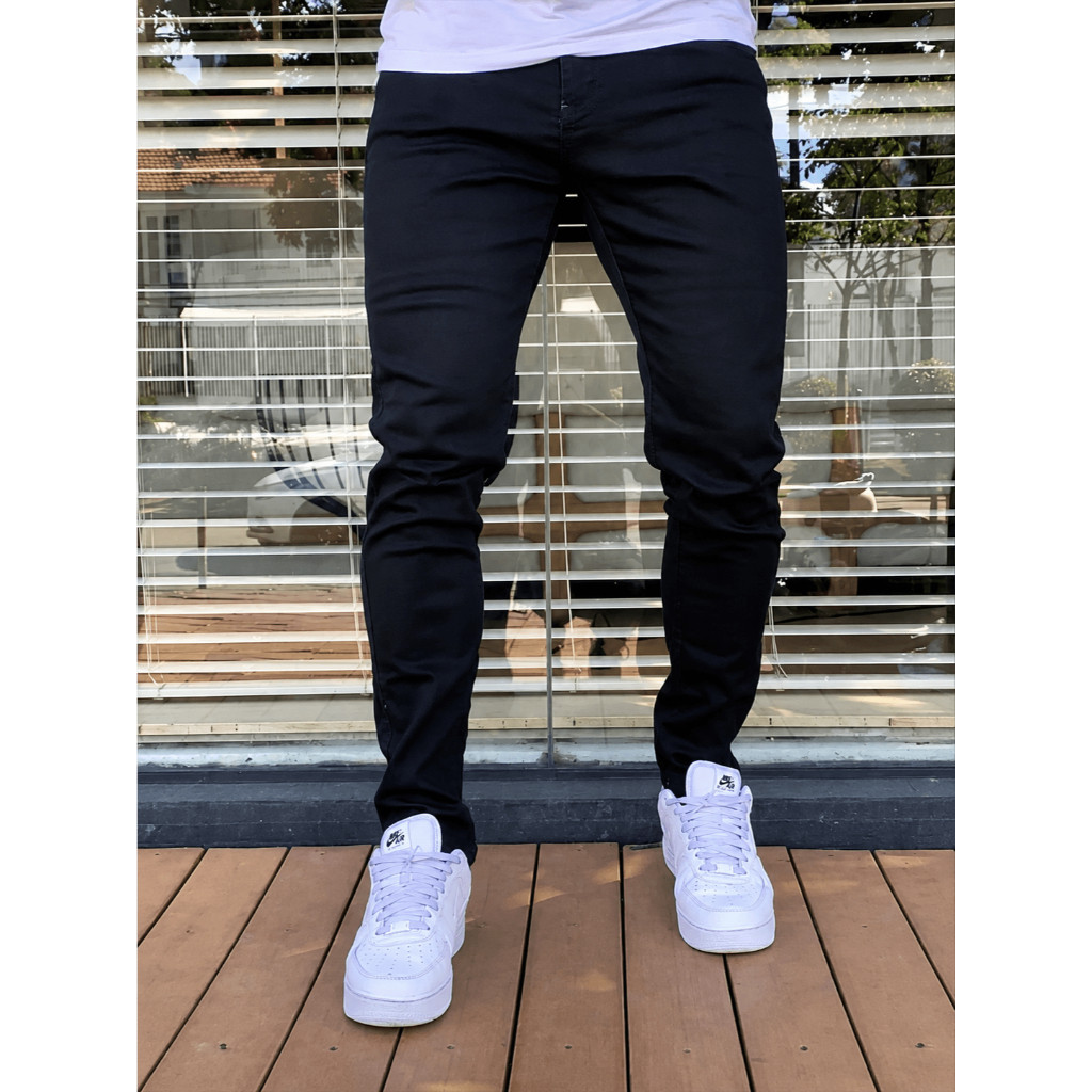 Calça Jeans Masculina Lycra Premium Slim Casual